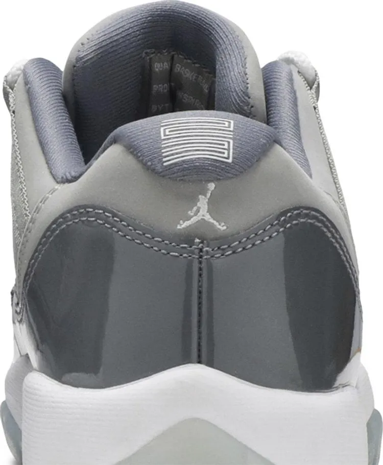 Air Jordan 11 Retro Low BG Cool Gray Sneakers