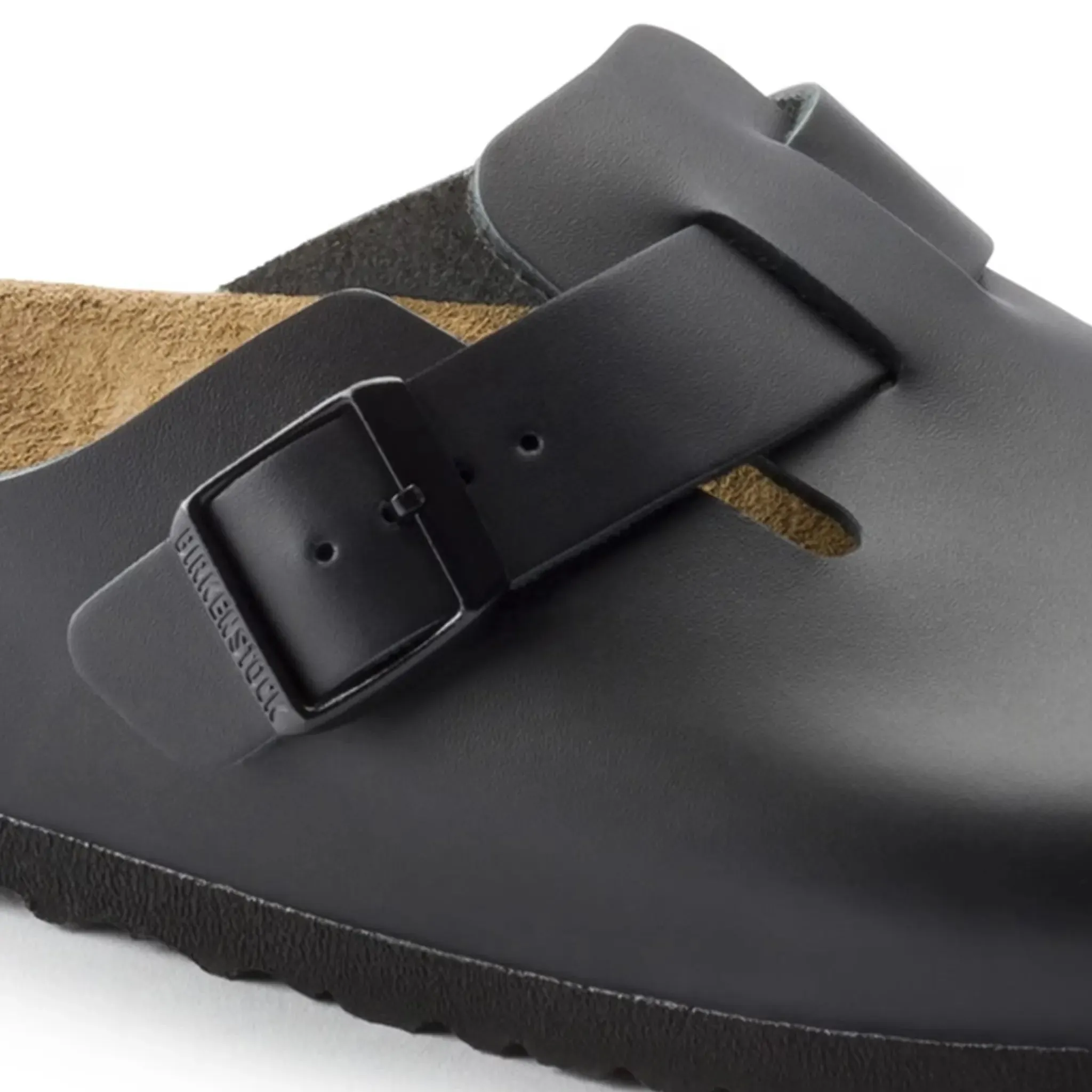 Birkenstock Boston Leather Sandals Black