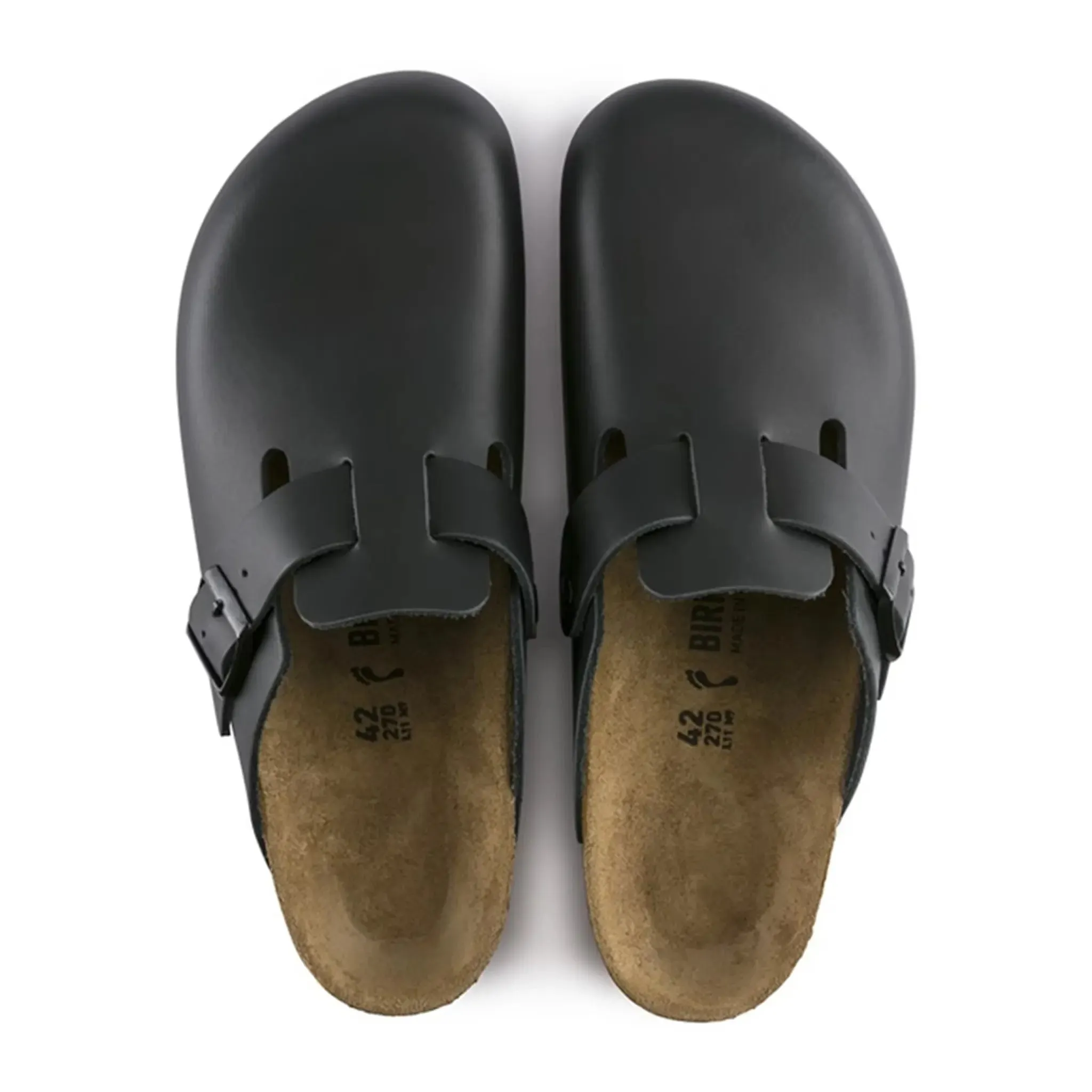 Birkenstock Boston Leather Sandals Black