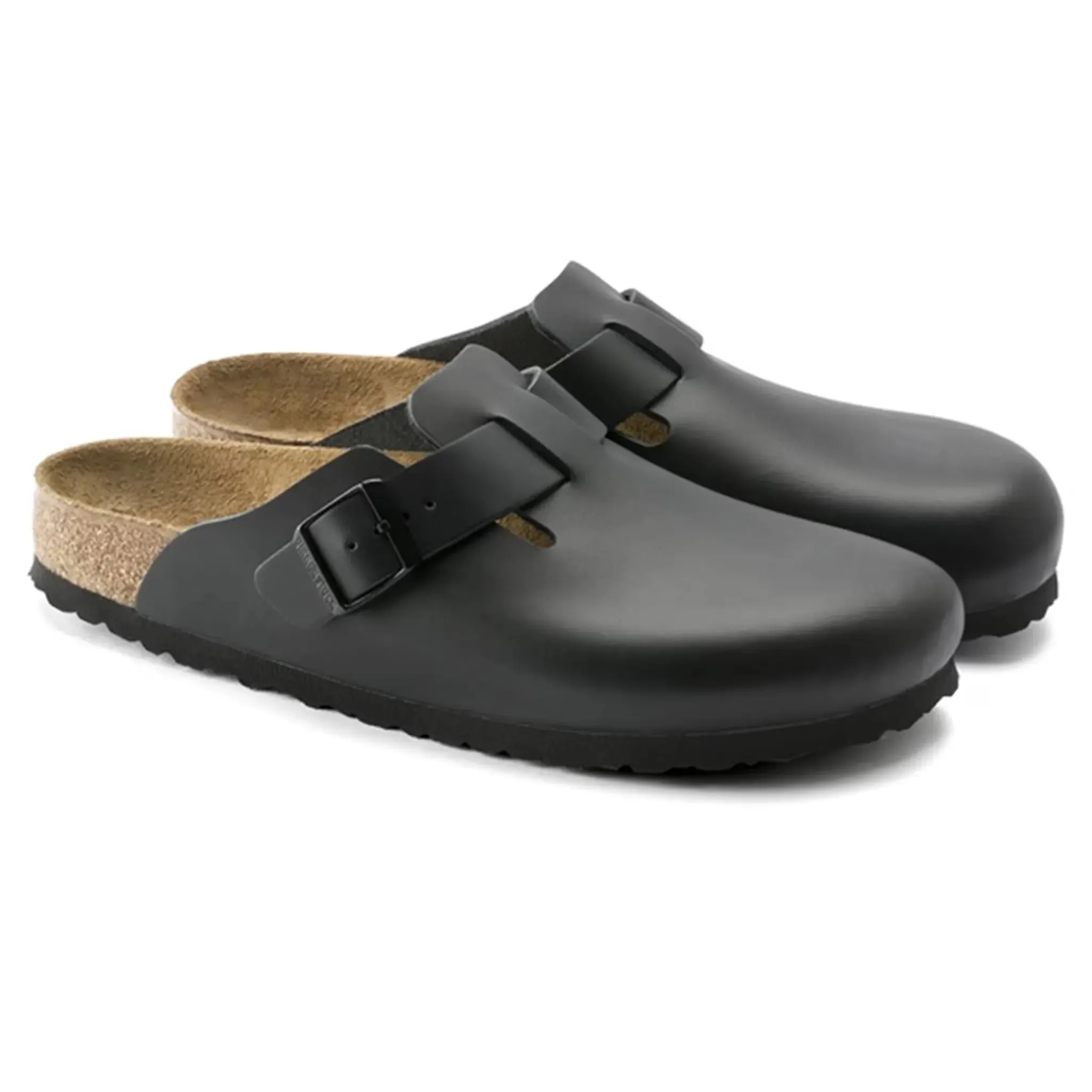 Birkenstock Boston Leather Sandals Black