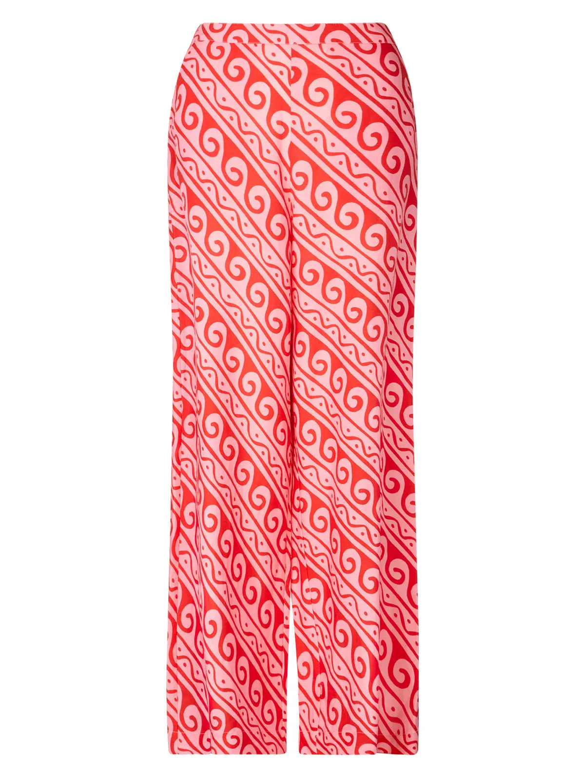 Cosima Pink Wave Print Trousers