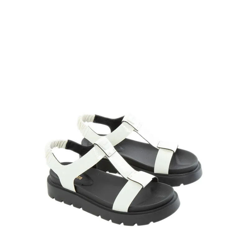 EJO16-WHT Flat Sandals - White