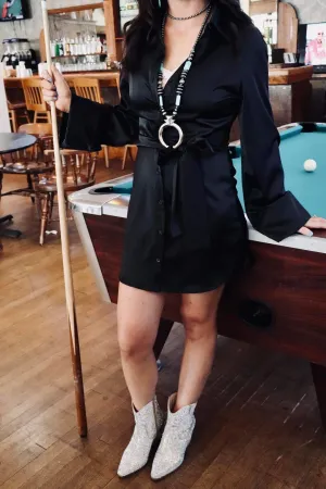 Julie Satin Blazer Dress