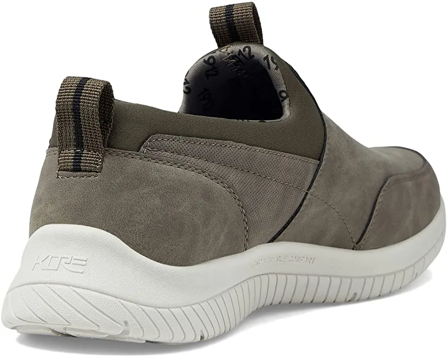 Kore City Pass Moccasin Toe Athletic Style Slip-On Nunn Bush Sneakers, Charcoal
