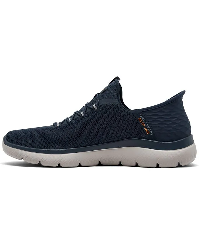 Men's Summit Slip-on - High-End Casual Sneaker from Finish Line Skechers blue