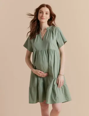 Raglan Mini Dress - Green Bay