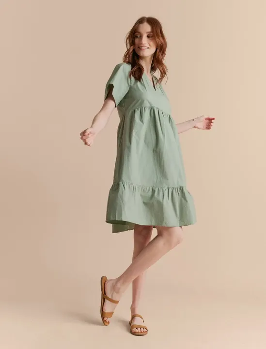 Raglan Mini Dress - Green Bay