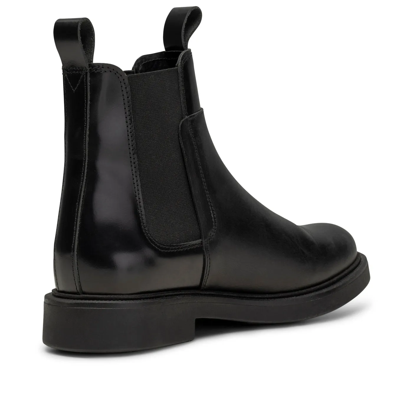 Thyra chelsea boot leather - BLACK