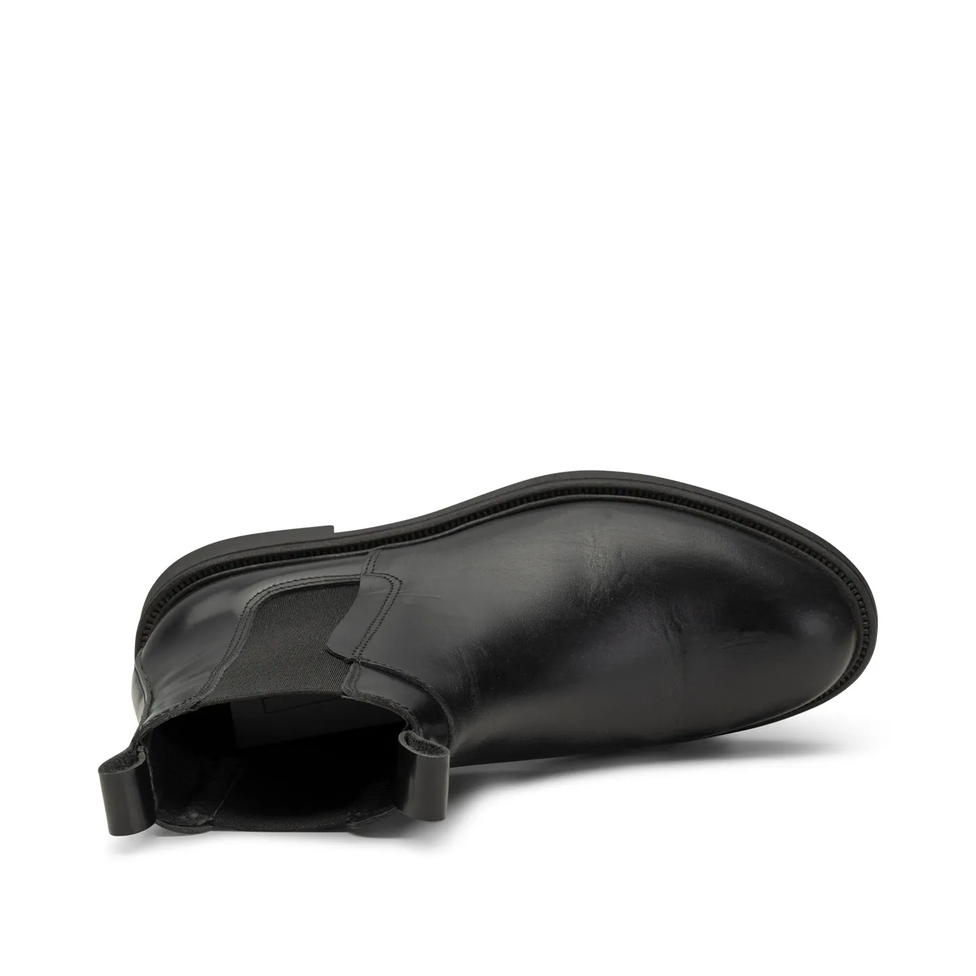 Thyra chelsea boot leather - BLACK