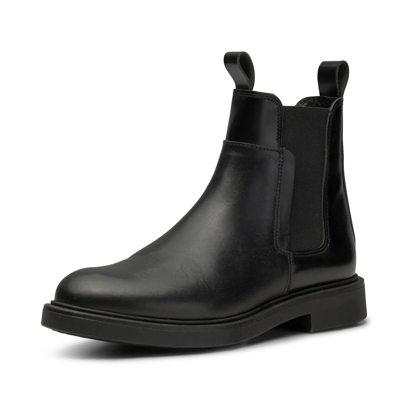 Thyra chelsea boot leather - BLACK