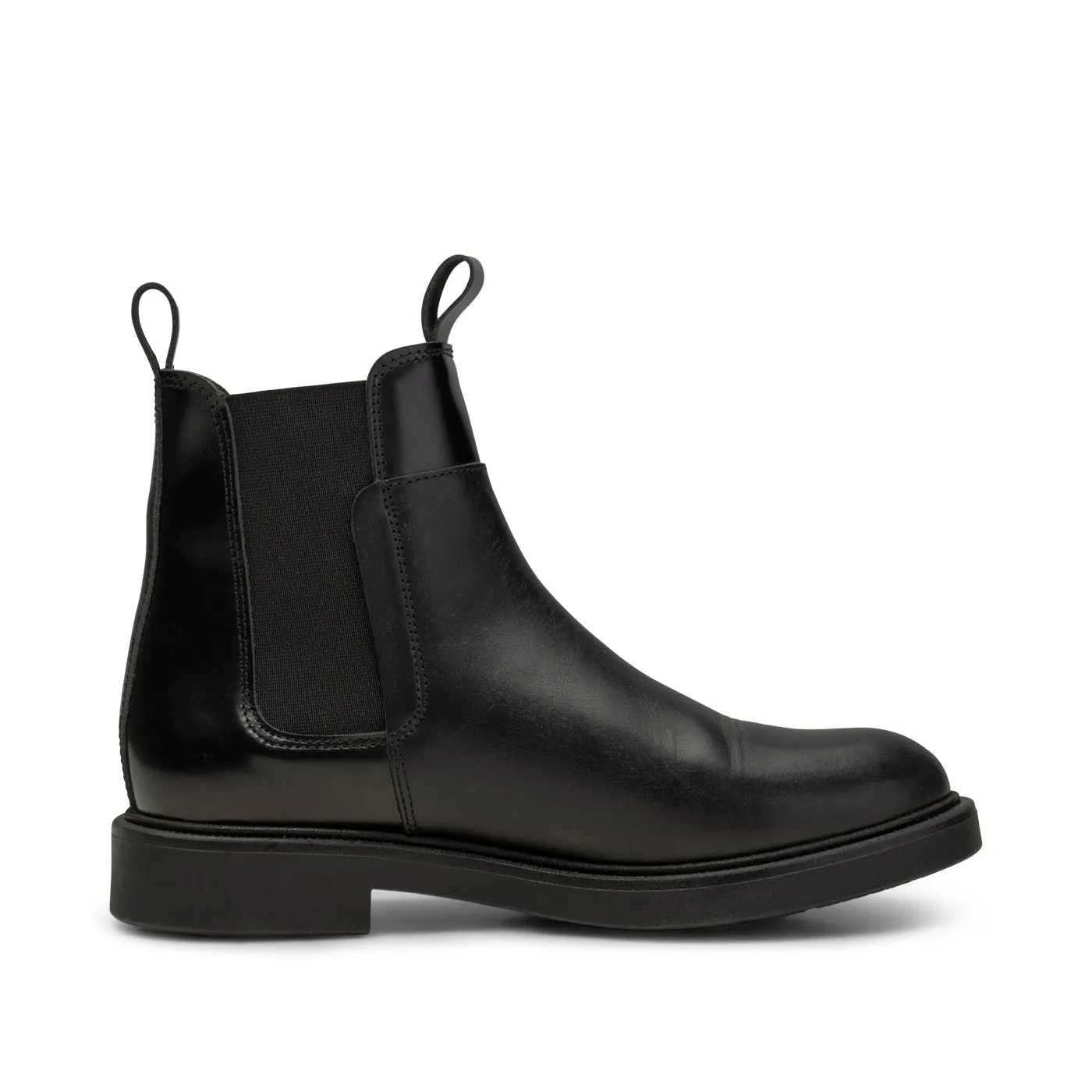 Thyra chelsea boot leather - BLACK
