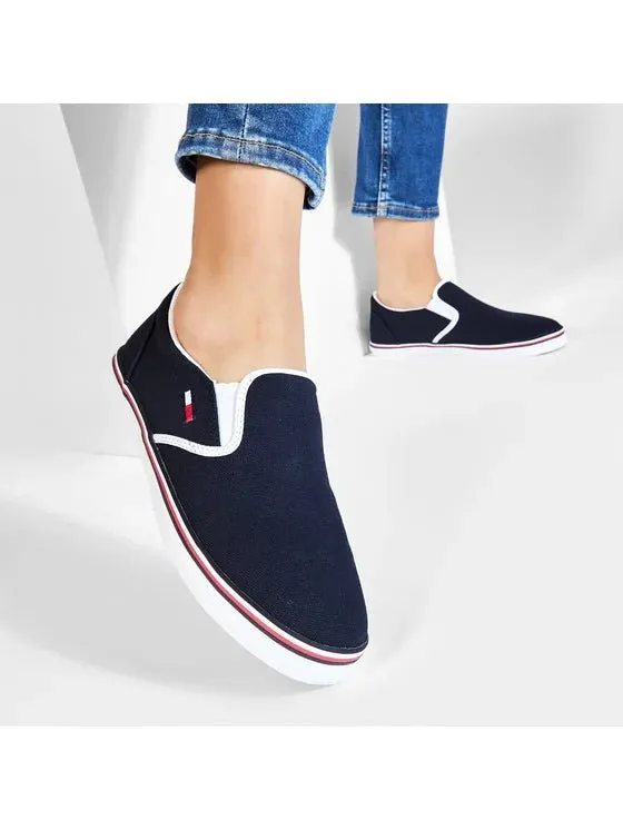 TOMMY JEANS Fabric Sneakers Essential Slip On Sneaker