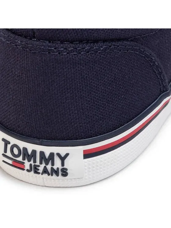 TOMMY JEANS Fabric Sneakers Essential Slip On Sneaker