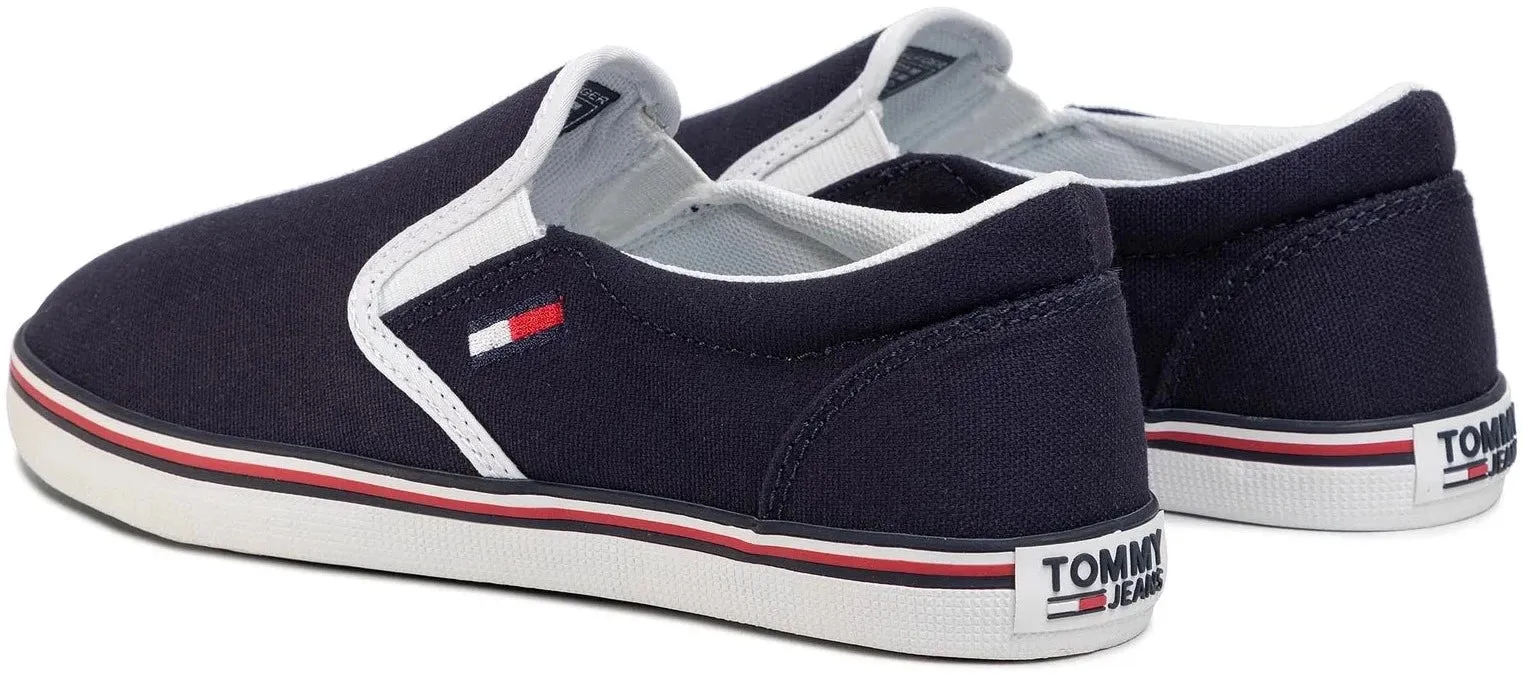 TOMMY JEANS Fabric Sneakers Essential Slip On Sneaker