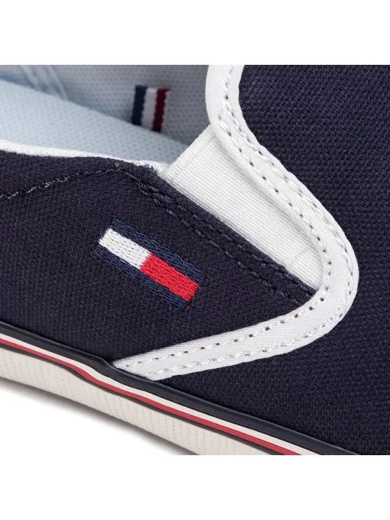 TOMMY JEANS Fabric Sneakers Essential Slip On Sneaker